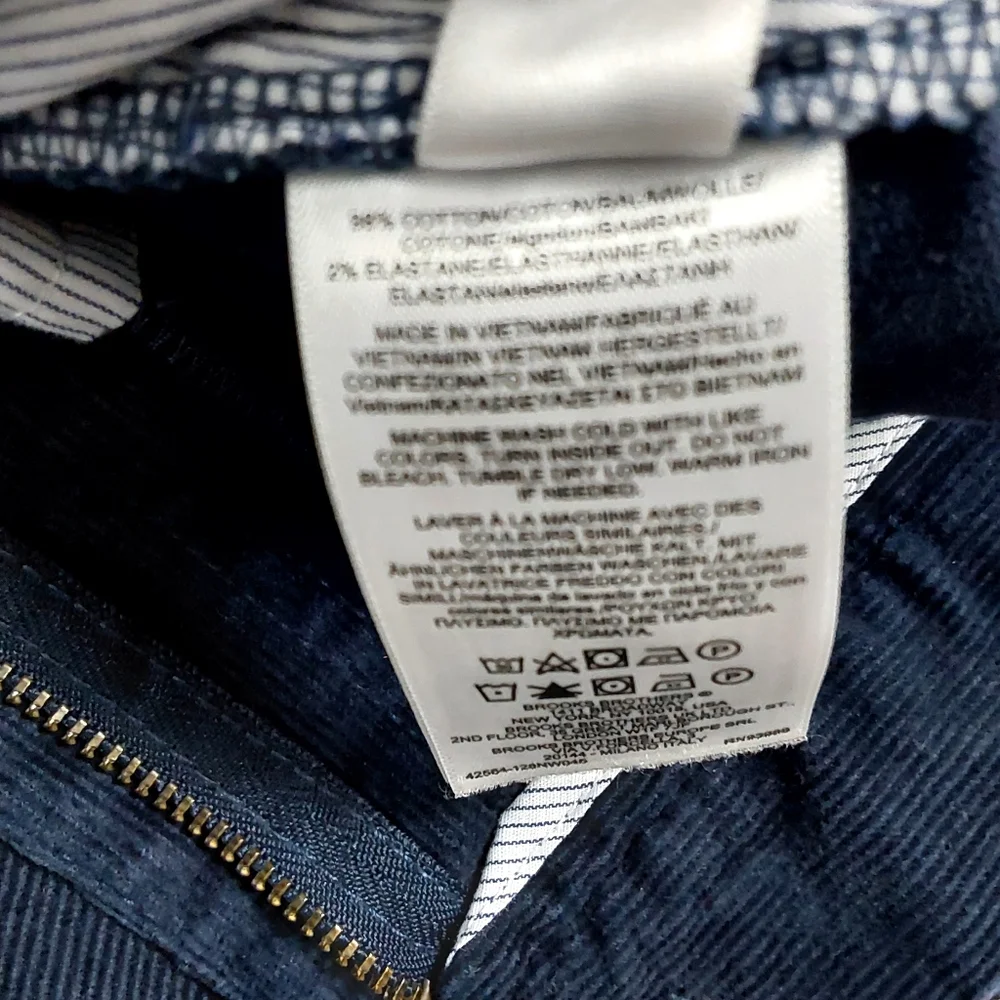 brooks brothers Corduroy slim fit pants
